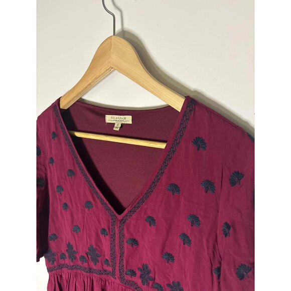 Polagram Embroidered Boho Dress sz Small - Picture 3 of 6